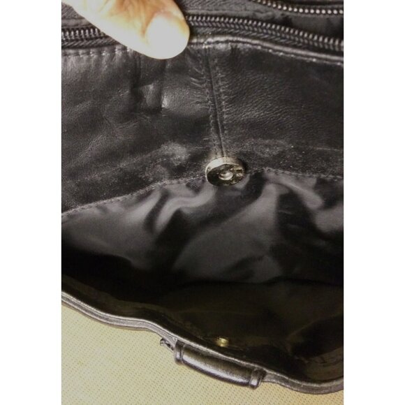 d'margeaux black leather Purse Handbag with adjustable strap  New with tags - Picture 8 of 10